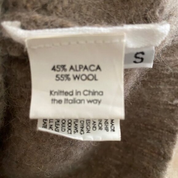 Enza Costa for Intermix Alpaca Wool Blend Sweater Dress Small - Picture 4 of 4